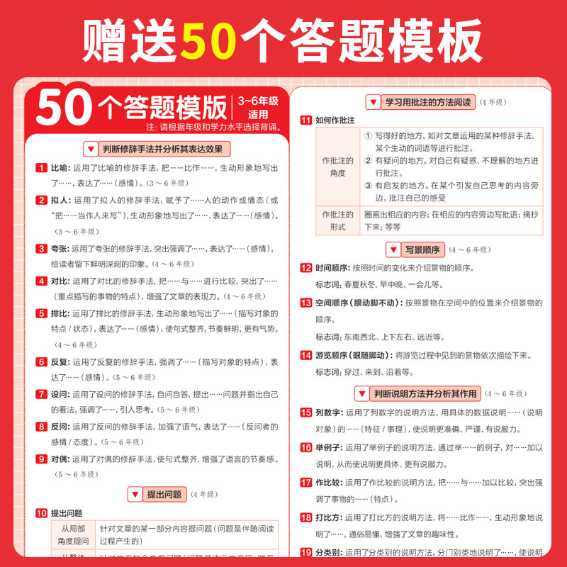 2024新版一本小学语文阅读训练1-6年级