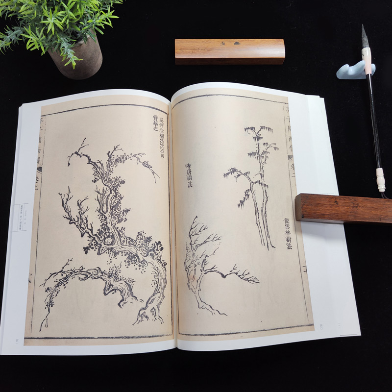 【新华文轩】康熙原版芥子园画传山水卷全5册山水卷.人物屋宇谱(清)王概,(清)王蓍,(清)王臬编-图1