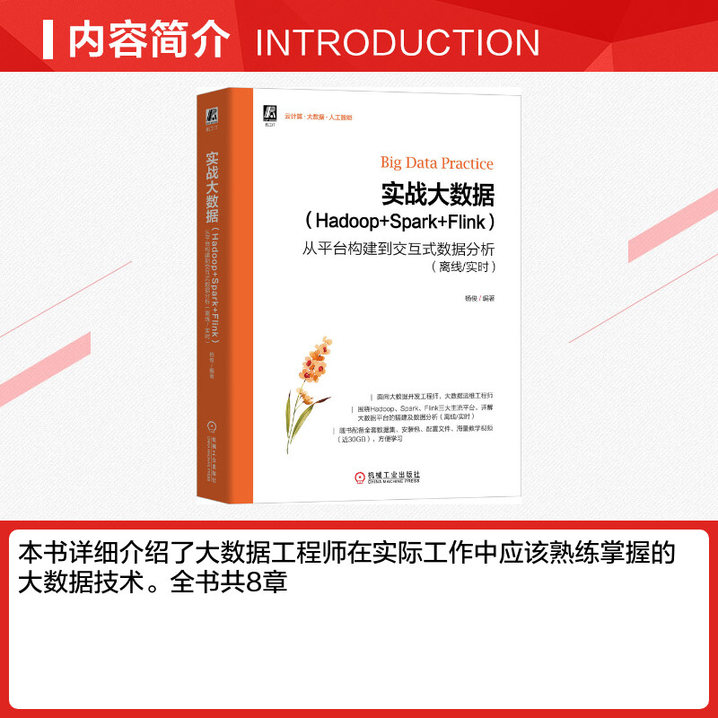 【新华文轩】实战大数据(Hadoop+Spark+Flink) 从平台构建到交互式数据分析(离线/实时) 正版书籍 新华书店旗舰店文轩官网 - 图1