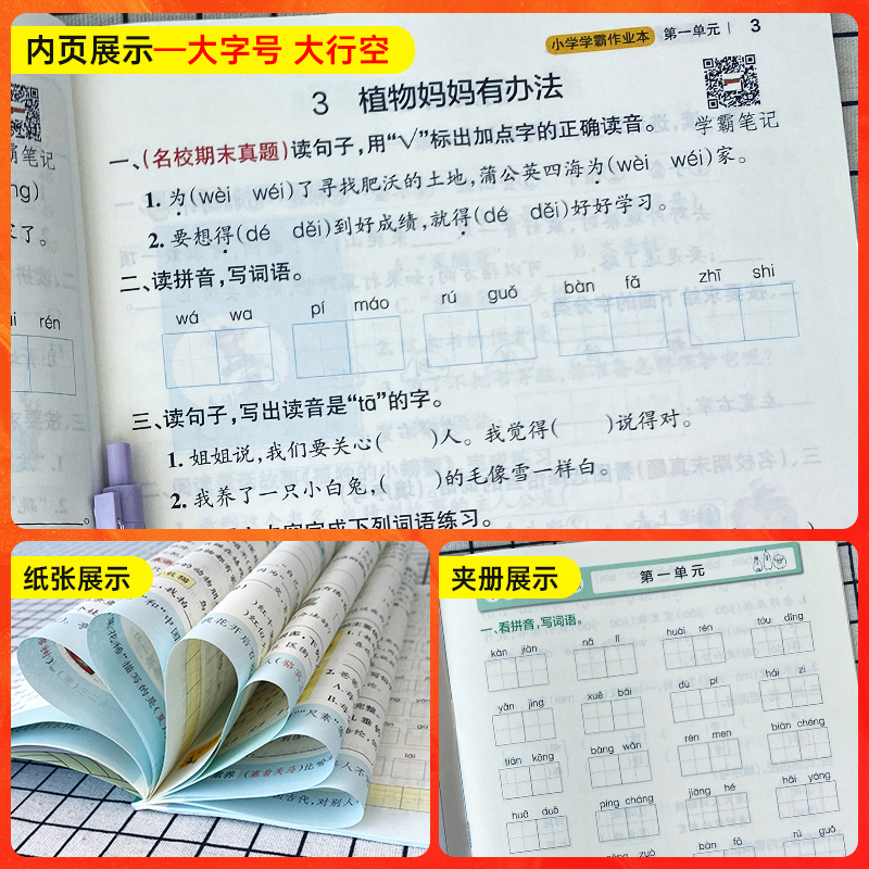 2024小学学霸作业本一二三年级四五六年级上册下册语文数学英语科学道德与法治人教版北师绿卡学霸速记教材全解同步课时寒假作业本-图2