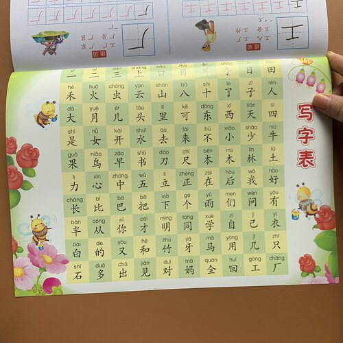学前识字一年级幼儿写字入门初学者汉字描红本幼小衔接字帖一日一练儿童认字书描写练写册教材启蒙幼儿园大班幼升小练字帖练字本 - 图3