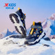 Xtep boys' shoes, plus velvet shoes, winter cotton shoes, leather shoes, children's medium and large children's high-top warm casual sports shoes