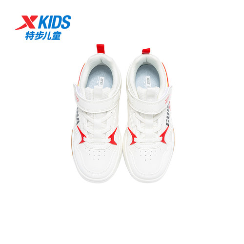 【商场同款】特步童鞋儿童运动鞋小童轻便防滑男童魔术贴休闲板鞋 - 图2