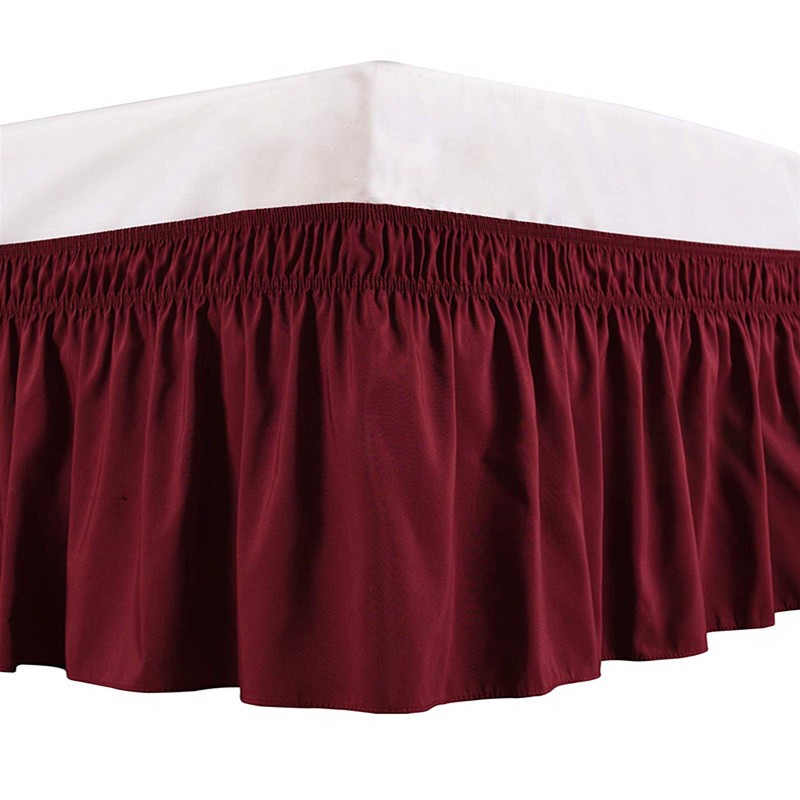 防滑美式松紧床裙单件纯色床罩防尘罩不带床面床边裙式防尘单件
