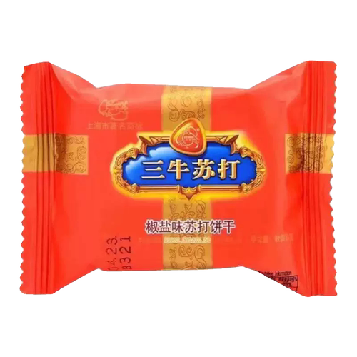 三牛椒盐味苏打饼干3斤独立小包孕妇早餐咸味苏打饼上海特产零食 - 图3