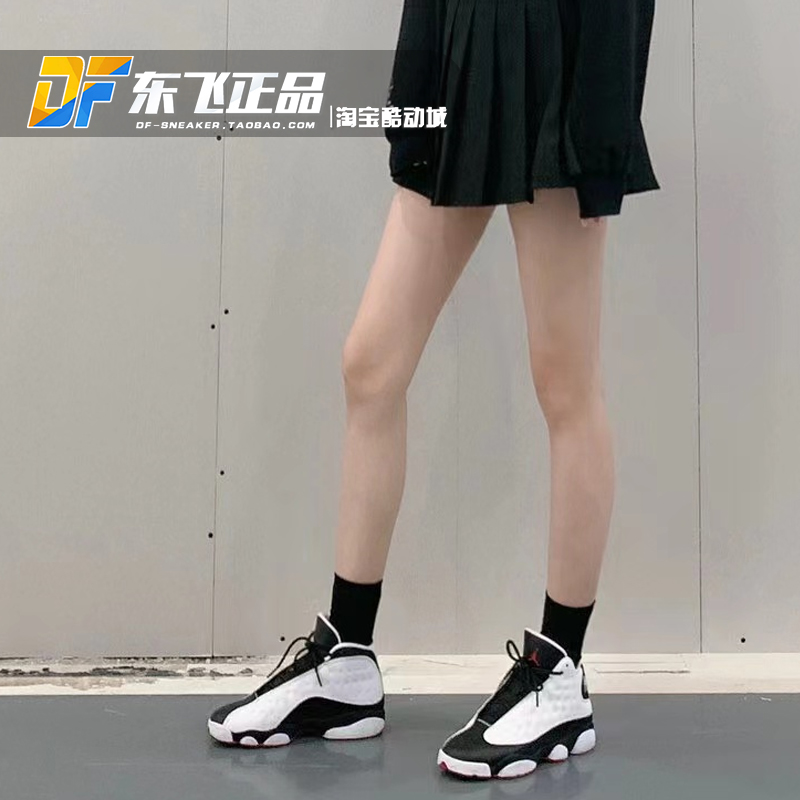 Air Jordan13乔AJ13黑白红熊猫18年复刻男女高帮篮球鞋414571-104 - 图2