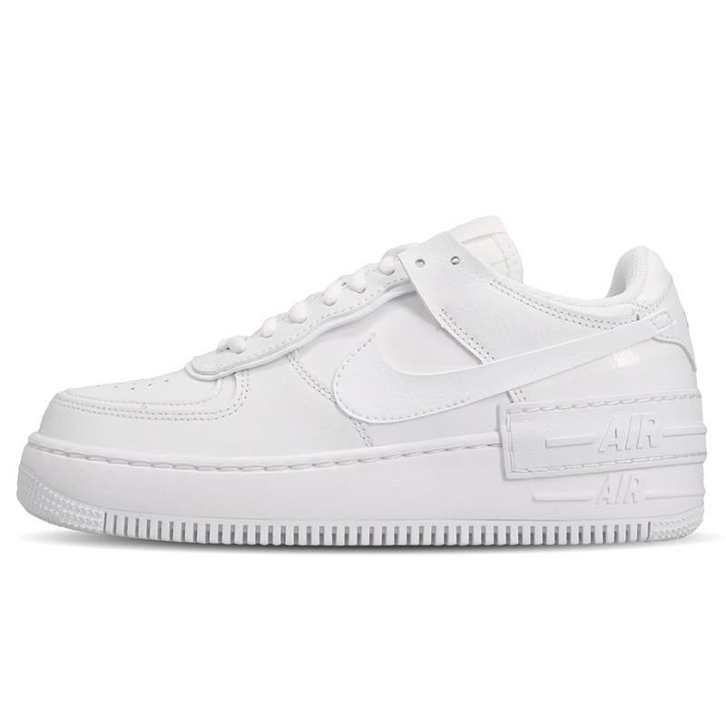 Nike Air Force1空军一号AF1男女解构拼接白色厚底板鞋CI0919-100 - 图3