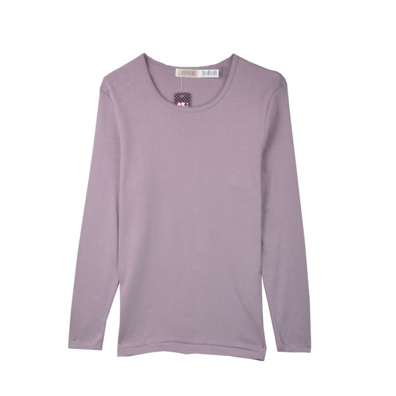 宜而爽女士纯棉秋衣单件上衣圆领打底棉毛衫大码全棉基础保暖内衣,淘宝优惠券,粉丝福利购,淘宝优惠卷