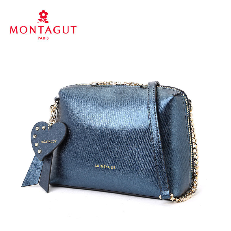 梦特娇新品单肩流行金属个性贝壳包 梦特娇皮具女士包袋