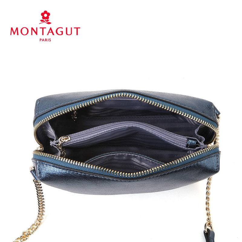 梦特娇新品单肩流行金属个性贝壳包 梦特娇皮具女士包袋