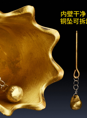 铜风铃八角黄铜铃铛化五黄二黑