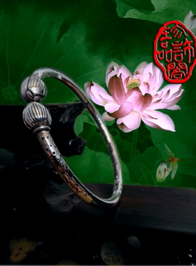 小荷才露尖尖角-含苞待放-手镯-许字珍品代理