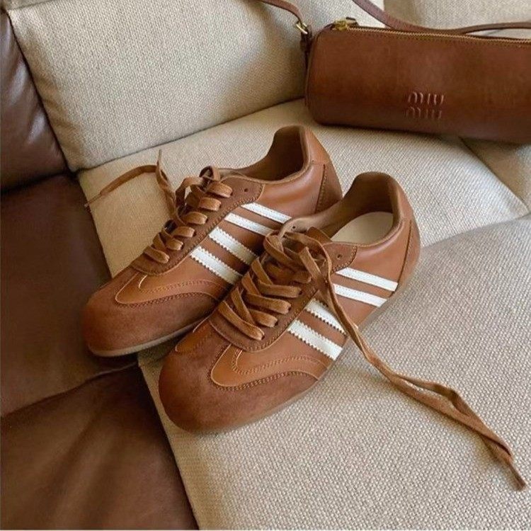 内增高德训鞋女秋冬新款复古圆头系带运动休闲鞋女百搭厚底阿甘鞋,淘宝优惠券,粉丝福利购,淘宝优惠卷