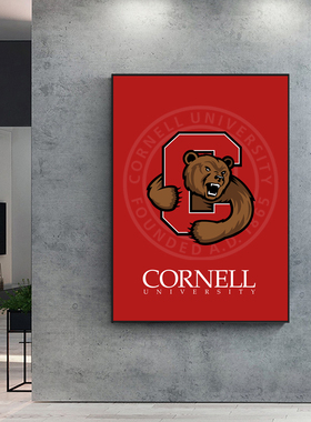 Cornell挂画康奈尔大学装饰画 卧室办公 现代简约 卧客厅背景墙