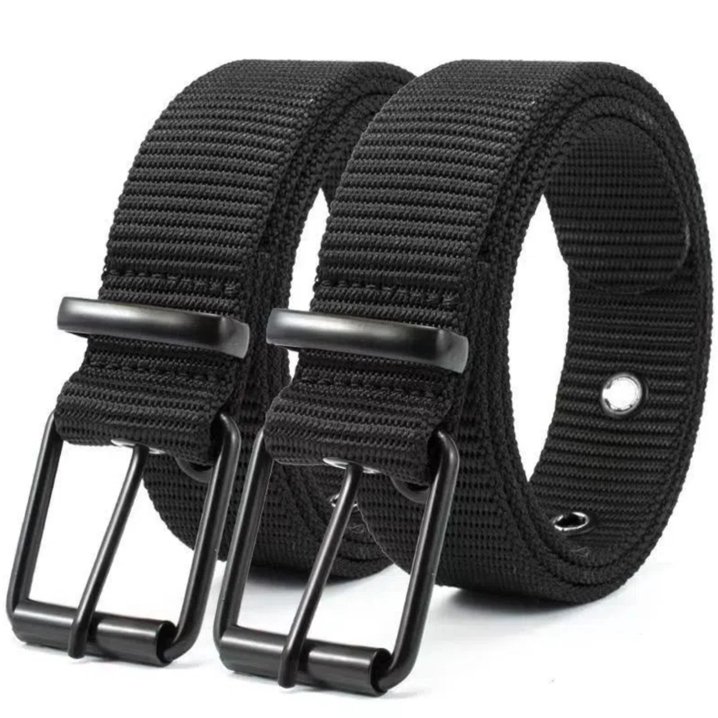 男士皮带新款潮流16孔针扣爆款腰带多眼帆布休闲学生户外军训裤带