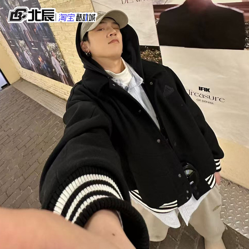 adidas阿迪达斯男外套龙年限定加绒连帽运动休闲棒球服夹克IT0209,淘宝优惠券,粉丝福利购,淘宝优惠卷