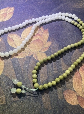 花道语阁白玉菩提阿拉善国风手串