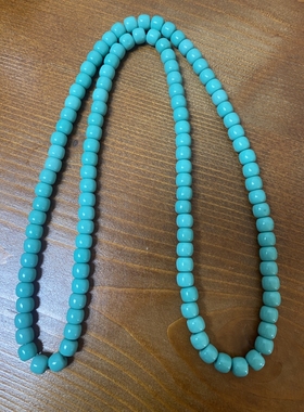 藏式民族风优化绿松石108颗老型佛珠手串禅意念珠