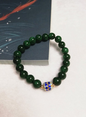 玛瑙玉髓铁龙生多圈通用手串项链