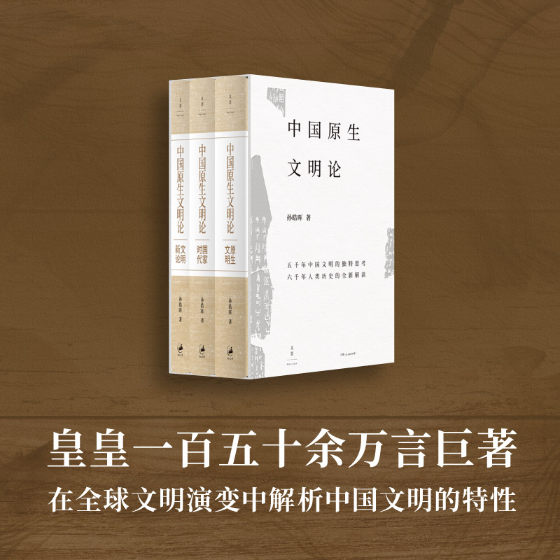 中国原生文明论原生文明国家时代文明新论 孙皓晖世纪文景上海人民出版社力作全球问明演变史解析中国文明特性 - 图0