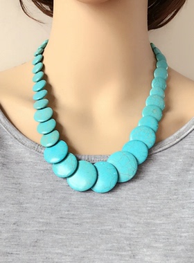 云南西藏饰品七彩项链