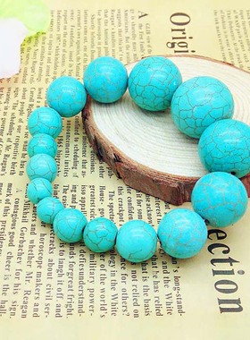 绿松石形状百搭款蓝色手链