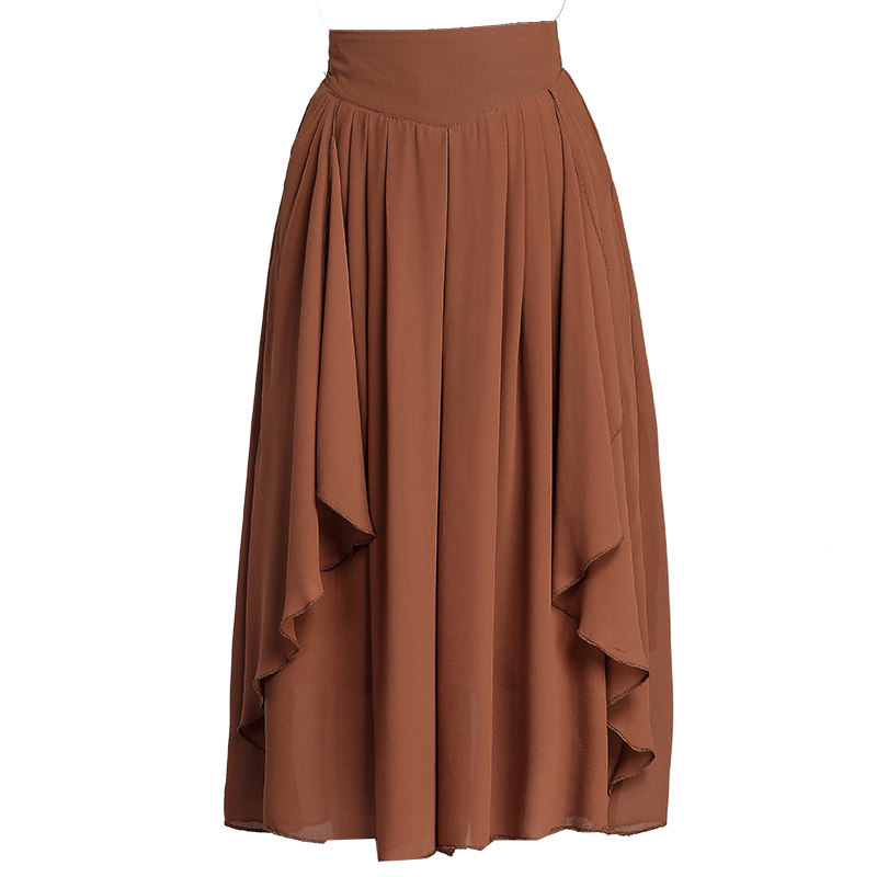 女2020新雪纺松紧腰七分裤 千禧纳休闲裤