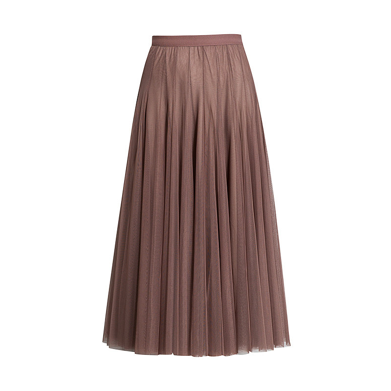 网纱2020新款中长款a字裙半身裙 千禧纳半身裙