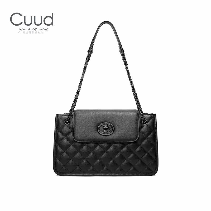 【专柜】Cuud女包包2026新款时尚菱格腋下托特包牛皮链条单肩大,淘宝优惠券,粉丝福利购,淘宝优惠卷