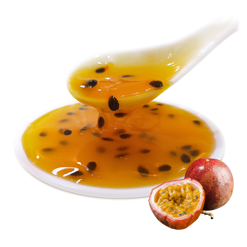 创实百香果草莓果粒奶茶店果酱图片_4