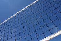 Standard Volleyball Net Polyester Material Black