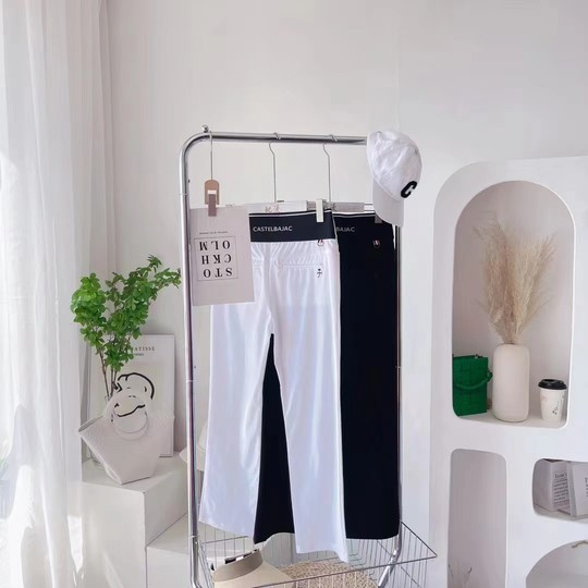 Korean golf women's summer cold long pants light and breathable quick-drying sun protection sports large size straight yamen pants