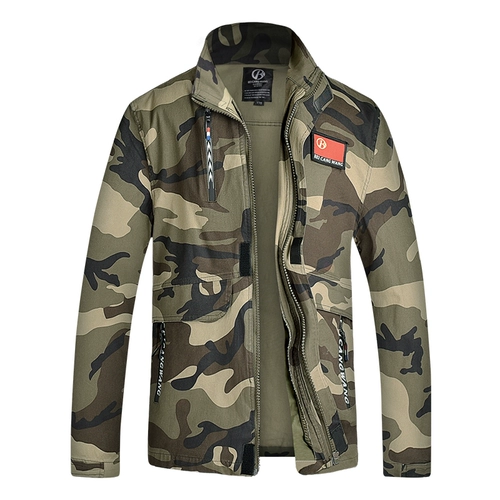 Демисезонный хлопковый эластичный износостойкий камуфляжный комбинезон, увеличенная толщина