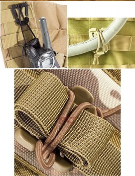 MOLLE buckle hanging heavy with elastic cord 1 inch webbing finishing buckle fixed buckle reel clip 4 ສີ replica