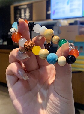 杭州灵隐山官方十八籽菩提手串18子白玉菩提多宝手串佛珠盘玩手链