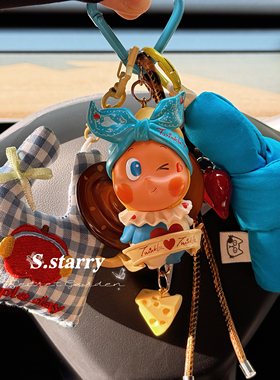 正版星星人挂件美味时刻蝴蝶酥包包挂饰车钥匙扣礼物情侣可爱车挂