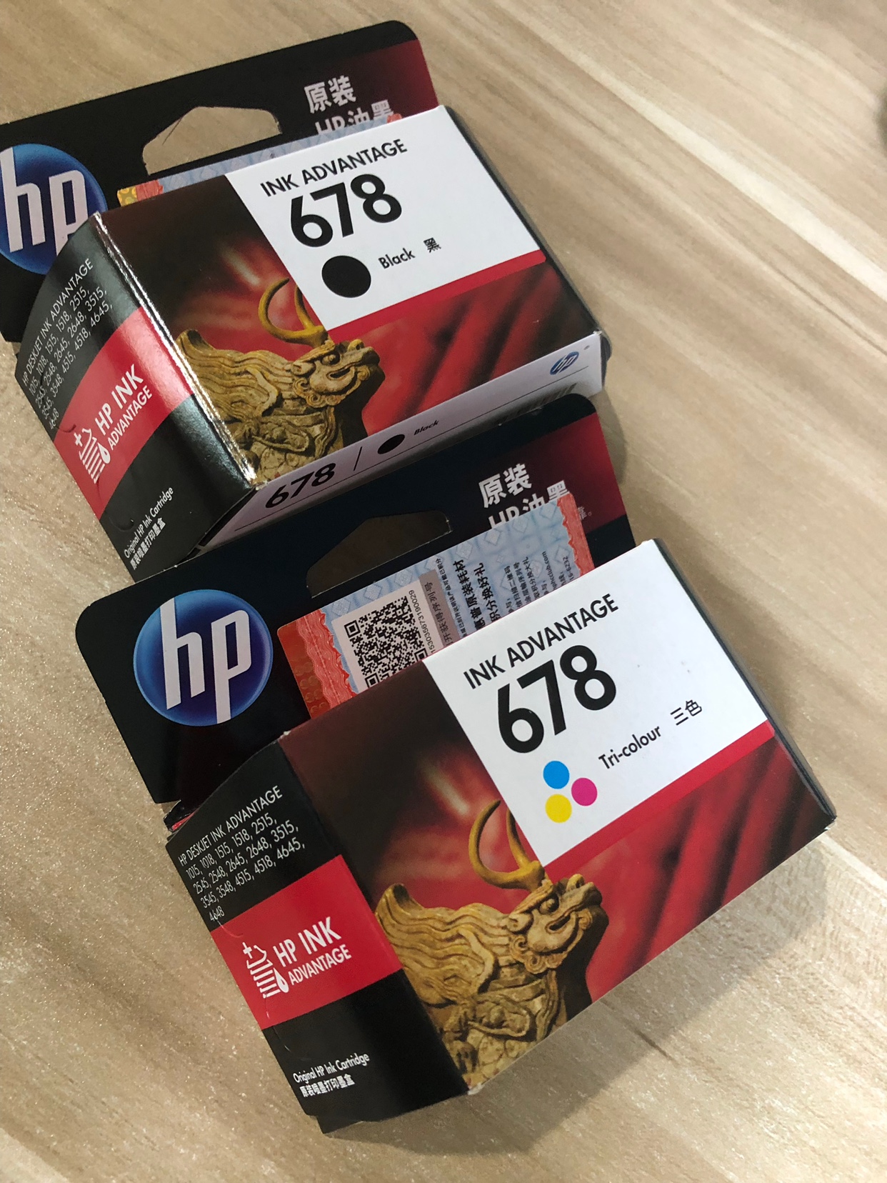 原装hp678墨盒CZ107A HP 2648 4518 1518 2515 3548 1018打印机 - 图1