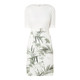 Vogel British TB brand spring and summer style shoulder new buttoned on the floral print back slit dress with waist and hips