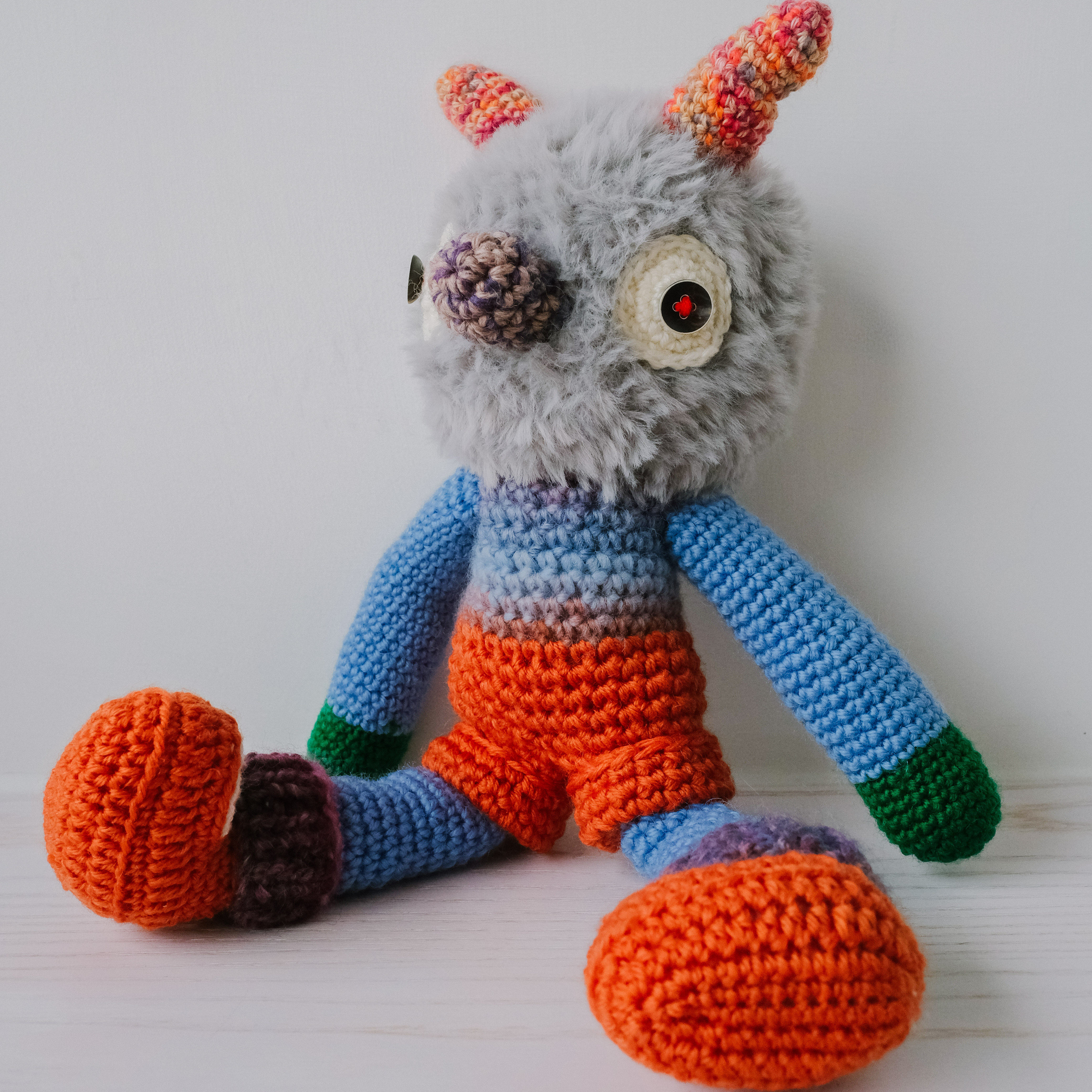 Brut Cake 毛怪森林牧场创意玩偶个性公仔可爱宝宝礼物手工编织 - 图3