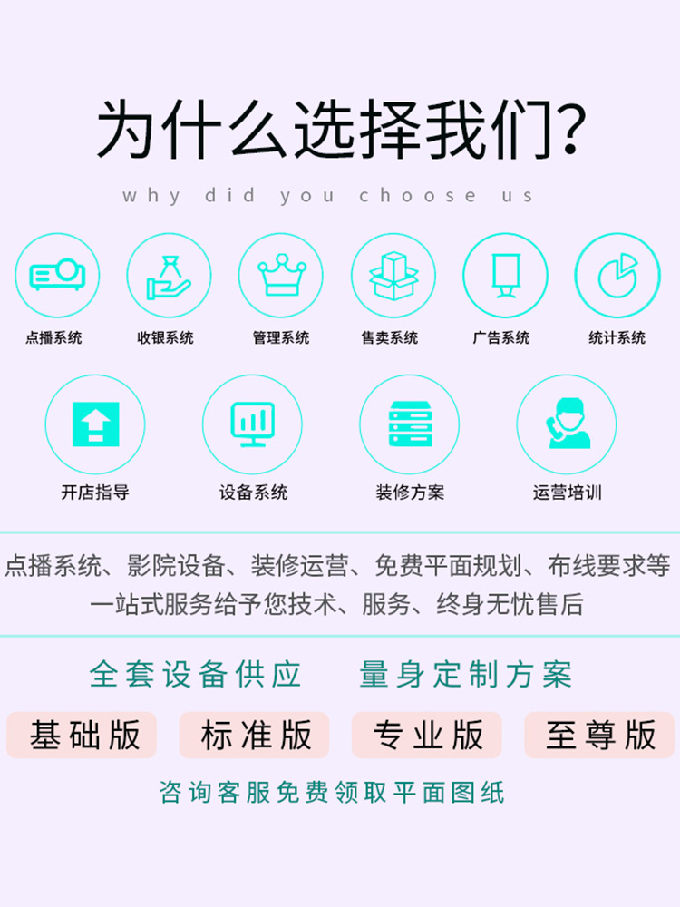 高性价比影吧设备全套私人影院专用系统影咖点播系统服务收银软件-图3