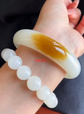 羊脂手镯羊脂玉镯女白玉手