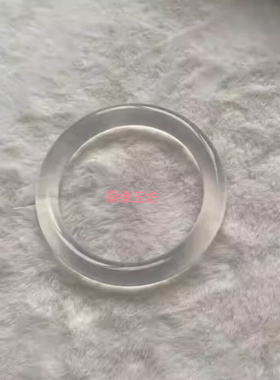 高冰白月光细圆条手镯翡翠色同款水沫玉美人镯送女朋友