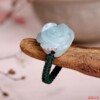 Jade rose ring hand-woven couple model