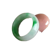 Burmese Laokeng jade ice waxy floating flower ring