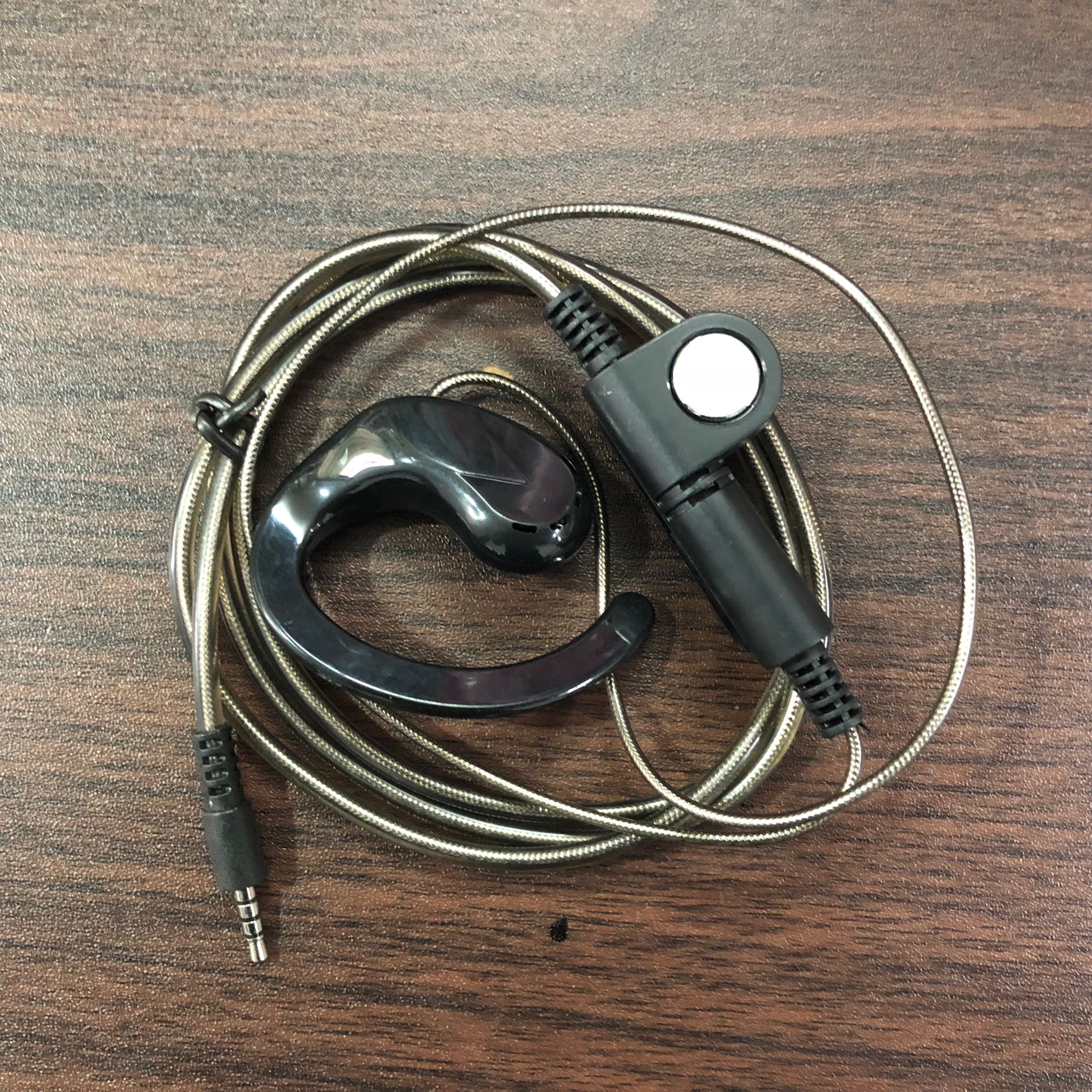 小型迷你对讲讲机耳机单孔耳挂式微型2.5MM螺旋拧口T头专用耳麦子 - 图0