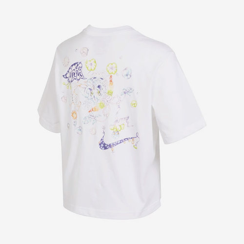 Nike/耐克正品夏季女子卡通涂鸦运动休闲短袖FD9315-100 - 图0