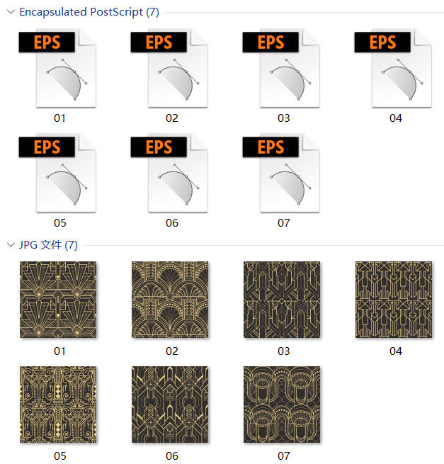 欧美古典几何线条抽象装饰画无缝拼接连续图案纹饰ai矢量设计素材,淘宝优惠券,粉丝福利购,淘宝优惠卷