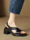 White high heel sandals for women 2024 new style with skirt large size women's shoes 41-43 fat feet wide fat feet thick sole 40