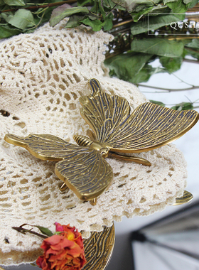 印度进口蜻蜓蚂蚱金属欧式风摆件