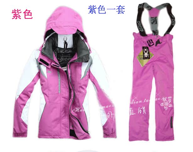 2023滑雪服spyder正品蜘蛛女士防风防水超保暖滑雪衣棉滑雪裤套装